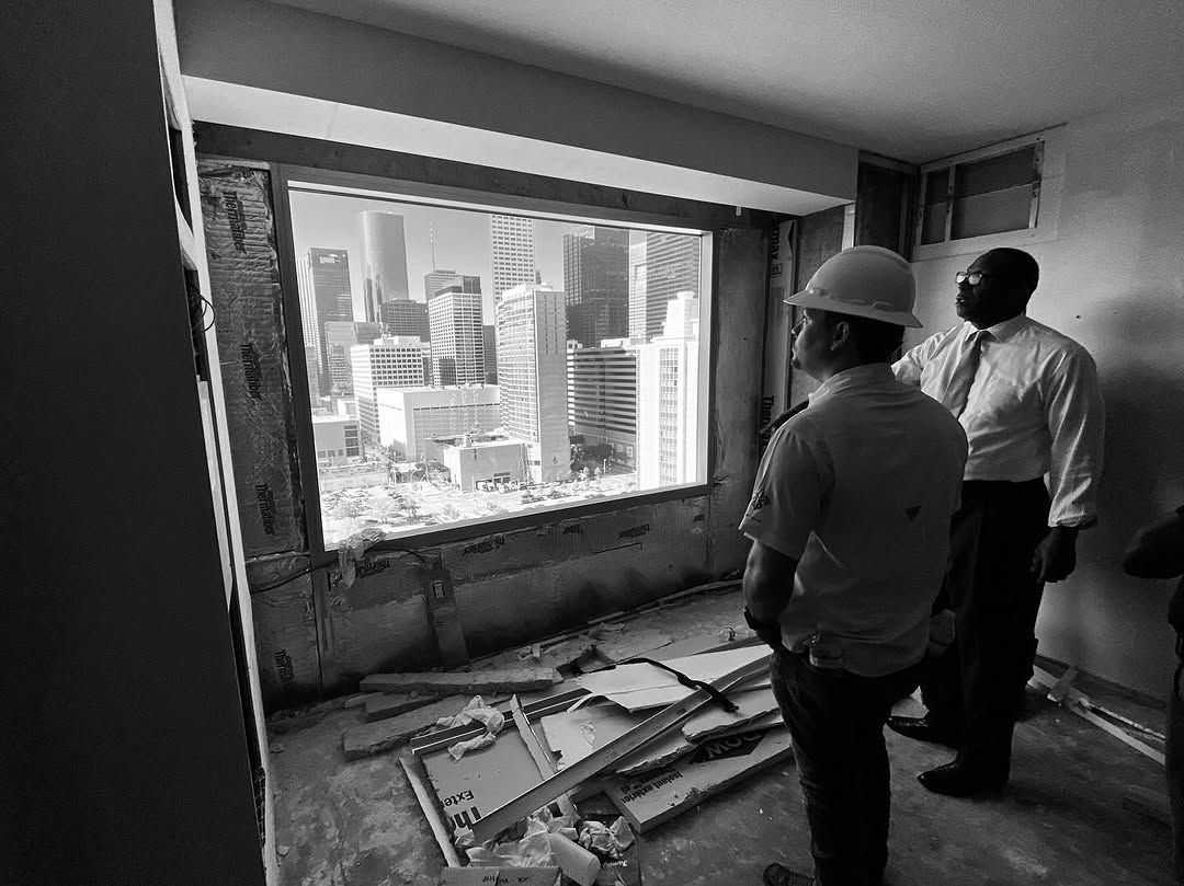 Golden Brick Construction working on a build site